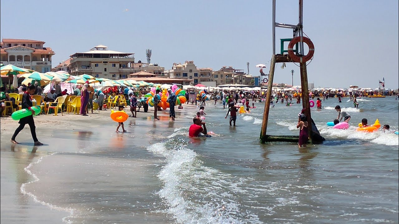 مصيف راس البر 🏖️ أجواء جميله و اموج هادئة ومياه صافيه جداً 🗻 قبل الكارثه الطبيعية