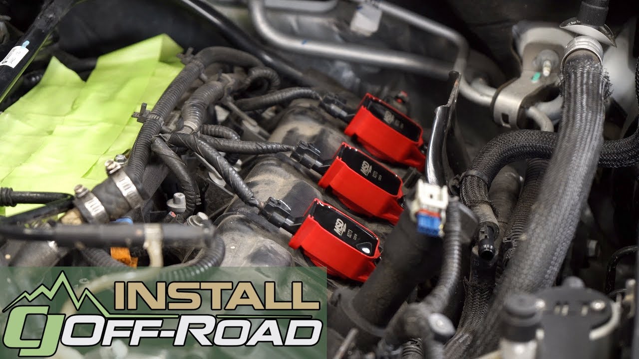 Jeep Wrangler JK Install: Set of MSD Red Blaster Ignition Coil Packs for 2012-2018 JKs