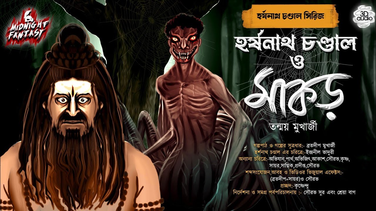হর্ষনাথ চণ্ডাল ও মাকড়|Scary!!!(গ্রাম বাংলার অলৌকিক প্রেতের কাহিনী)তন্ময় মুখার্জি|Tantra|Horror|Curse