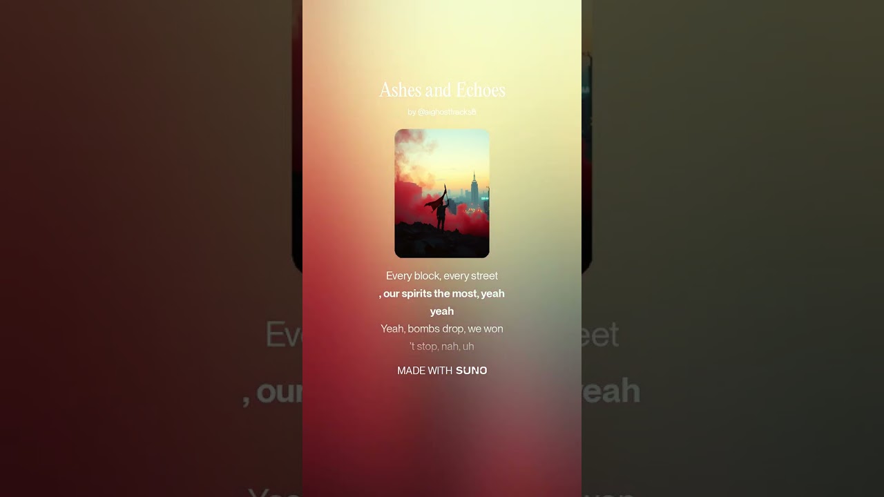 Ashes and Echoes #emomusic #emotrap #emomusic #newmusic (Lyrics Video)