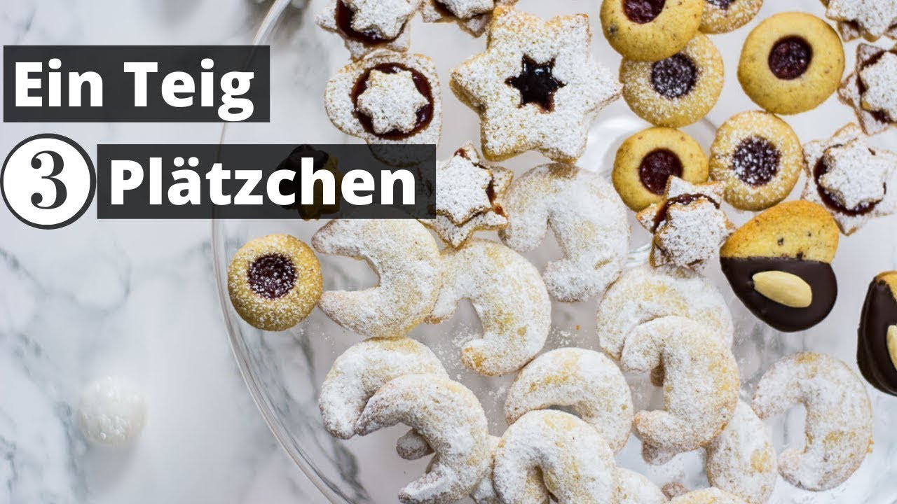 1 Teig, 3 Plätzchen - mein Geheimtipp für die leckersten Plätzchen