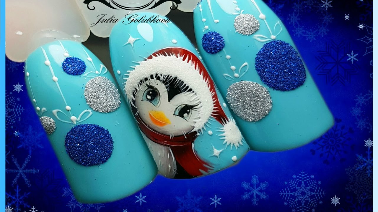 ❄Новогодний дизайн ногтей 