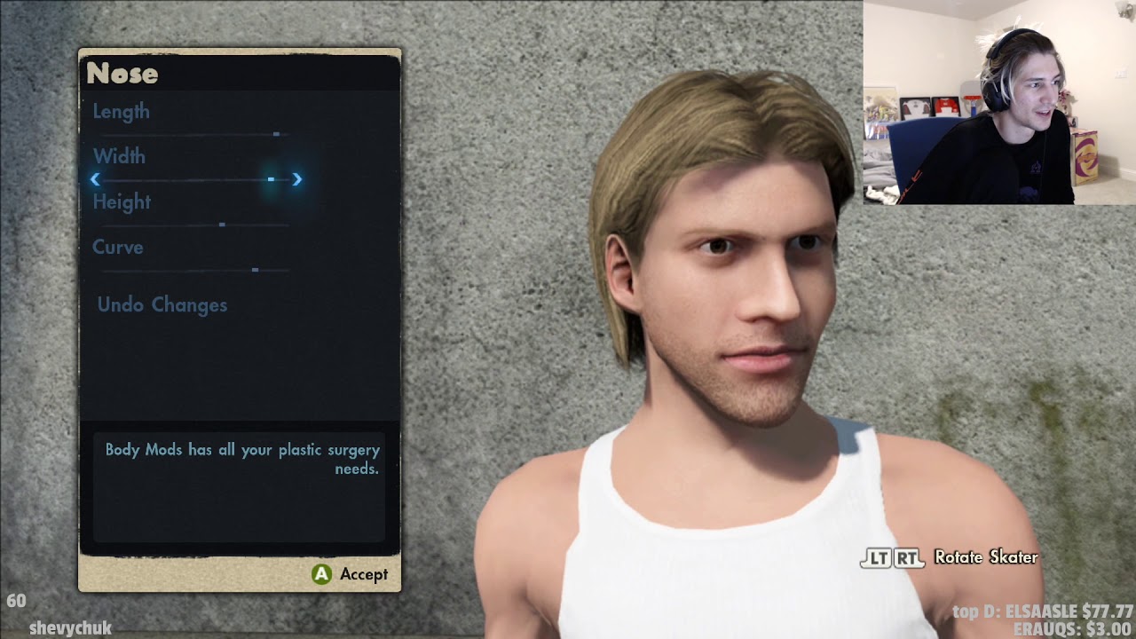 XQC MAKES HIS SCHNOZE IN SKATE 3
