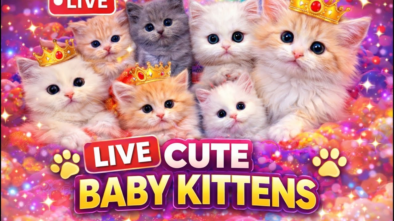 Cute kitten 🐾 Live[212] #cat#ytshorts #trending livestream #live #foryou #viralvideo #youtubeshorts