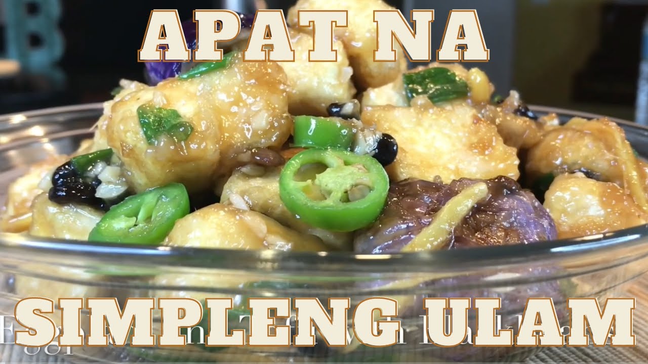 APAT NA SIMPLENG ULAM ISANG COOKING VIDEO