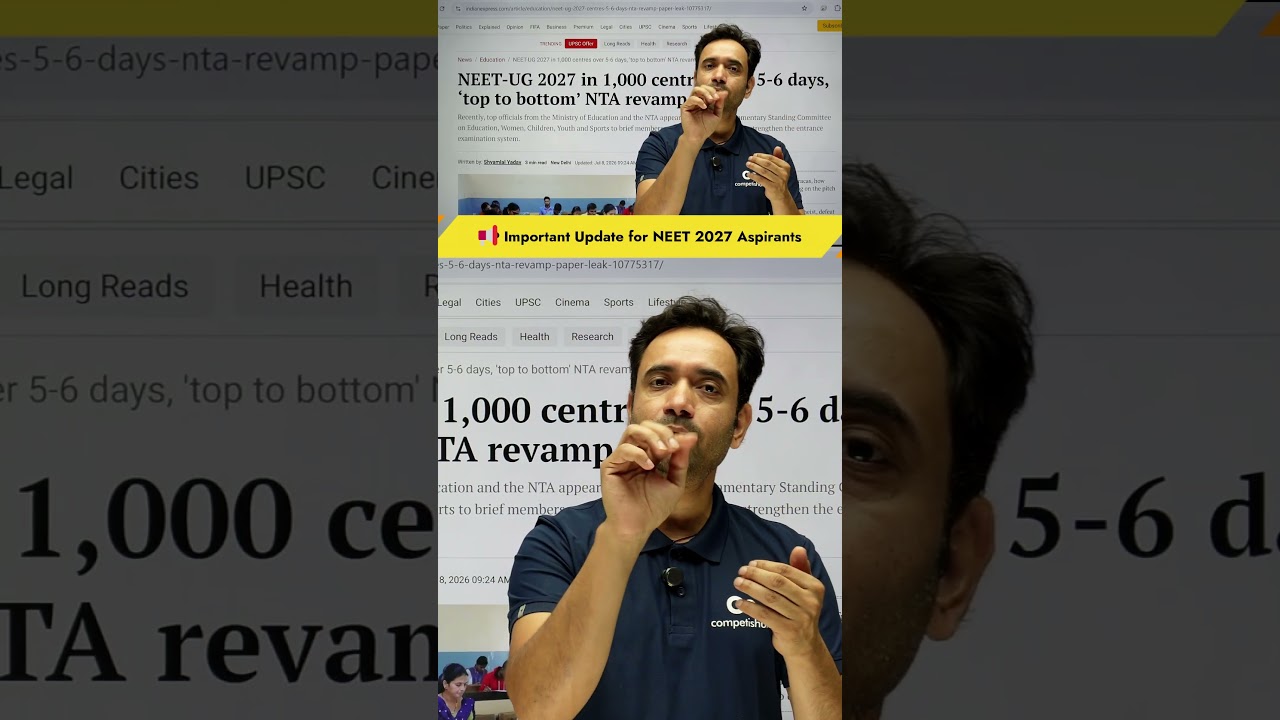 NEET 2027 Online Exam Confirmed? Complete CBT Pattern Explained | Latest NTA Update
