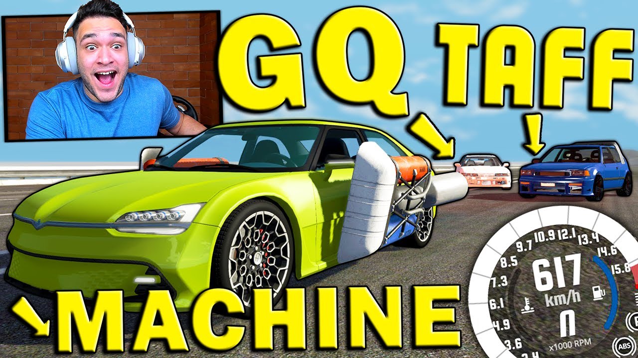 TROLEI o TAFF e o MACHINE no DESAFIO da TUNAGEM! BeamNG.drive MP