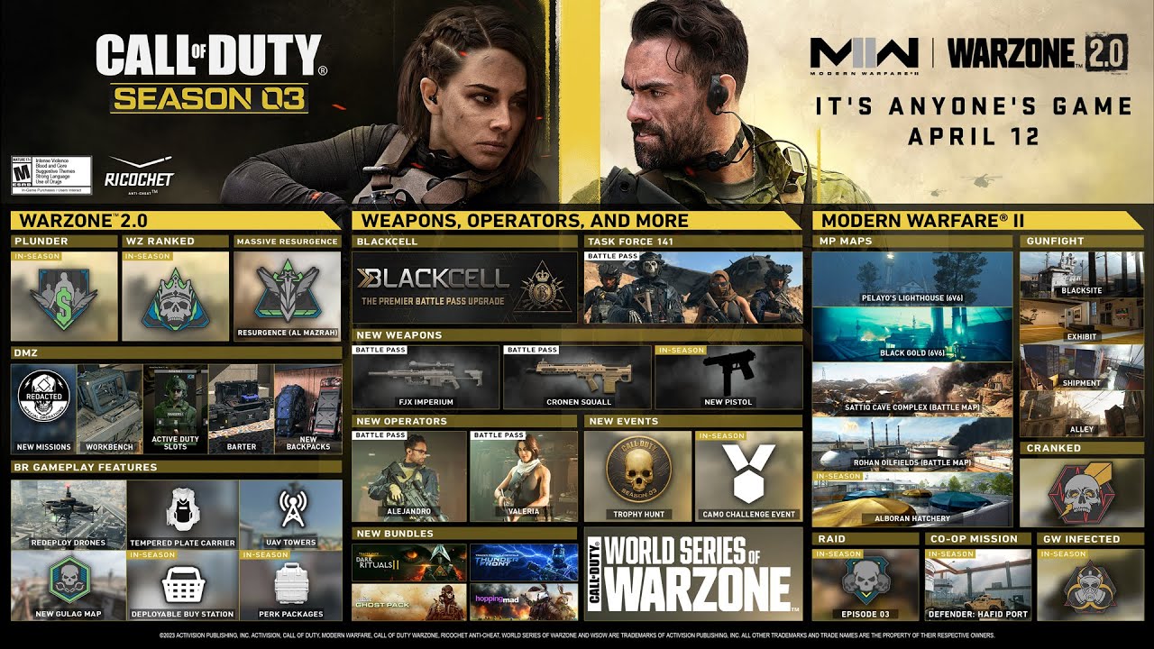 OFFICIAL MW2 SEASON 3 ROAD MAP REVEALED! (Maps, Battle Pass, Events, & MORE!)  - Modern Warfare 2