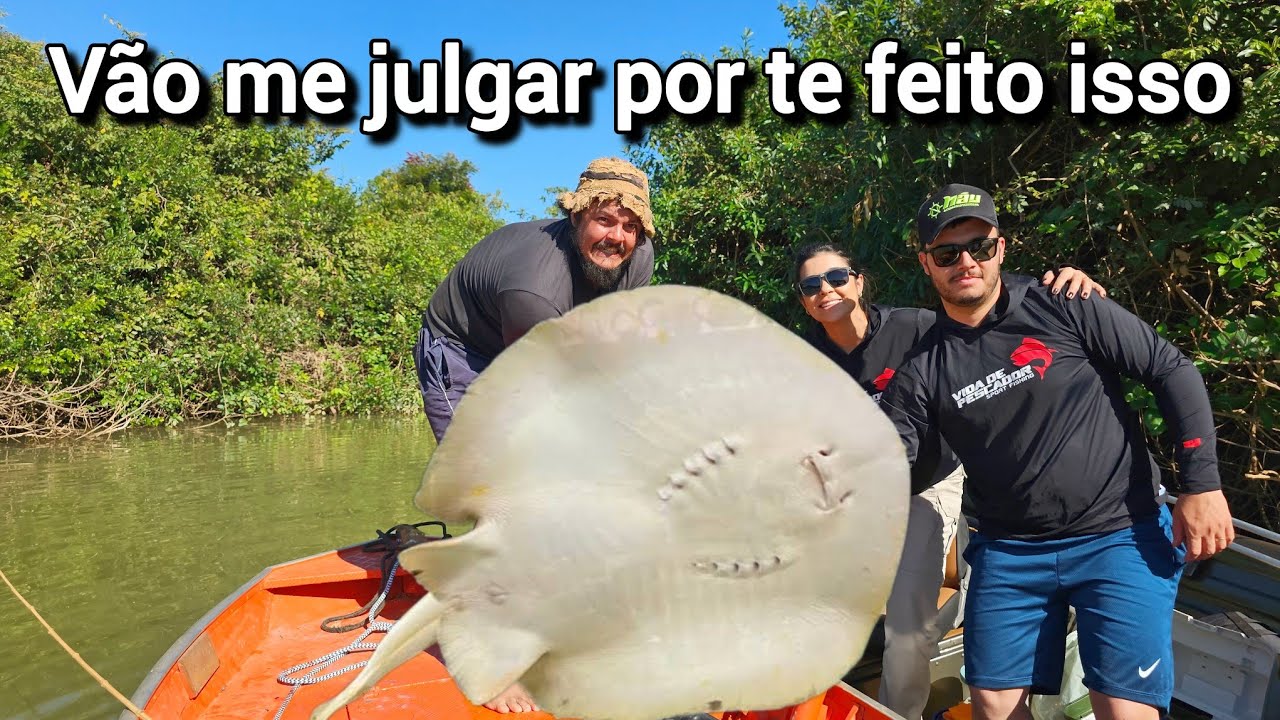 MUITOS VÃO ME JULGAR POR TER FEITO ISSO COM O ANIMAL !! pescaria.