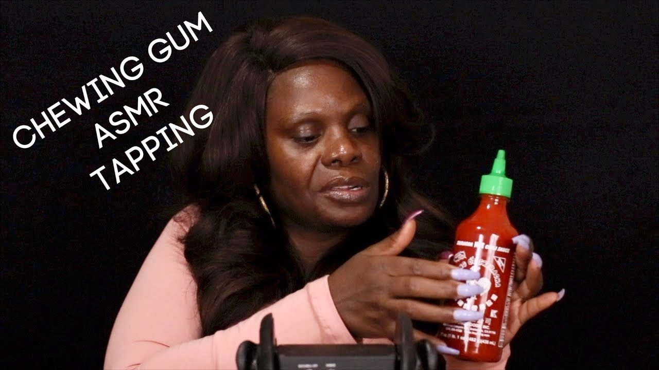 ASMR Chewing Gum Eating Sounds Jar Tapping