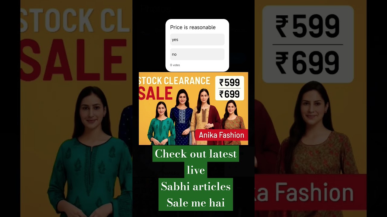 Anika Fashion SALE | Designer Suits at ₹599 & ₹699 | Don&rsquo;t Miss Out! 9220652548 #sale