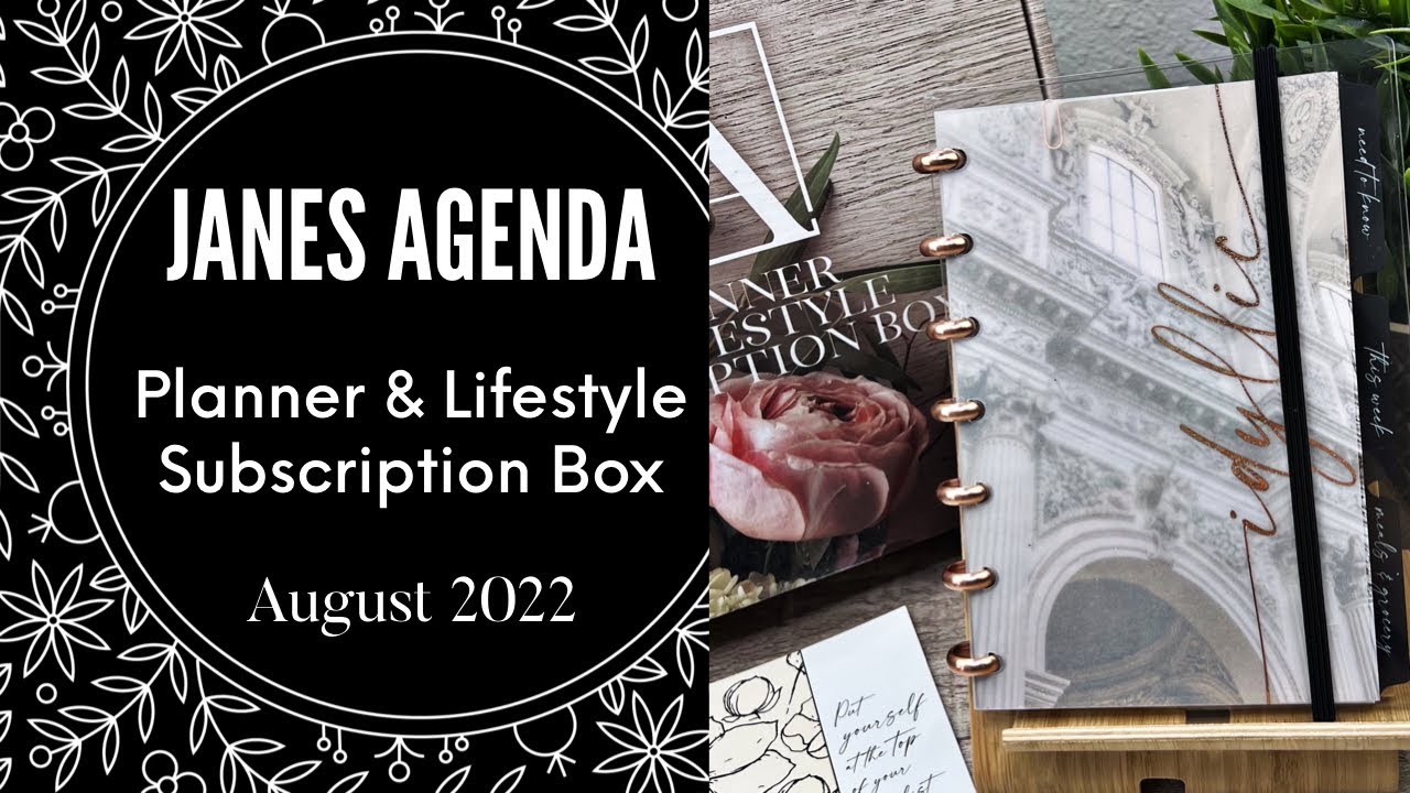 Janes Agenda Subscription Unboxing | August 2022