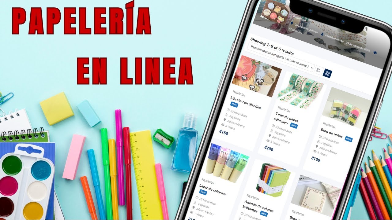 Una tienda online para papelería