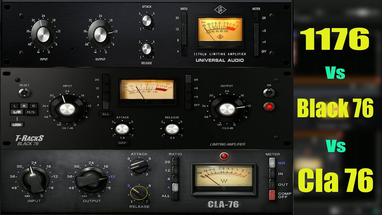 UAD 1176 Vs Cla 76 Vs T-racks Black 76 | Compressor Comparison | Best Vocal Compressor Plugins |