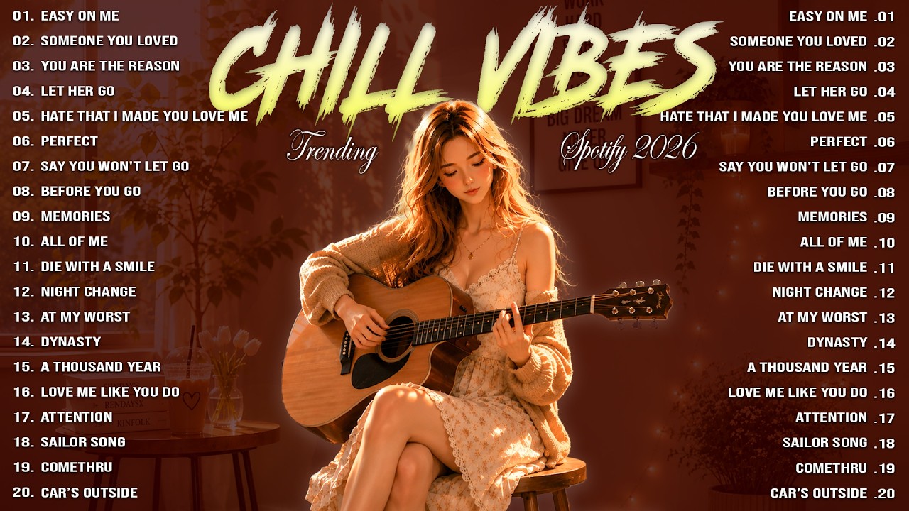 Top Trending Acoustic Songs 2026 on Tiktok, Spotify 🎈 Acoustic Music 2026 New Love Songs 2026 Cover