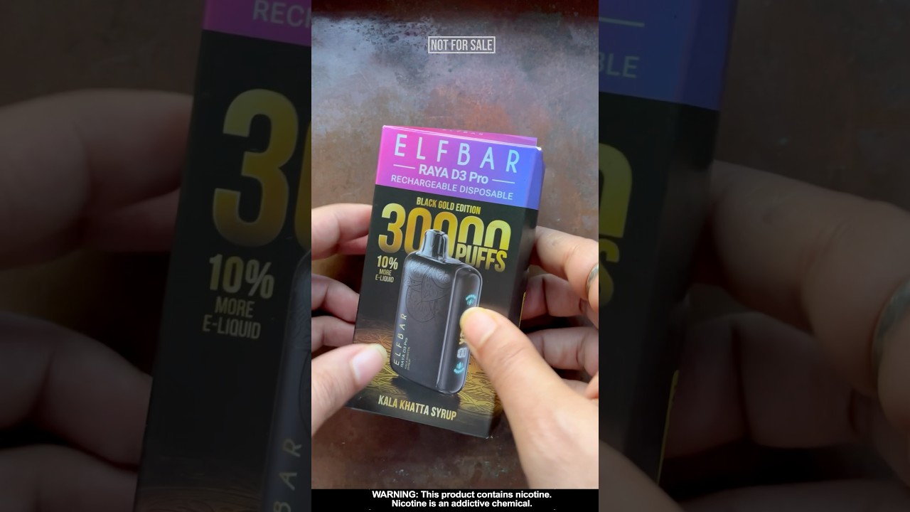 Satisfying unboxing of Elfbar Raya D3 pro 