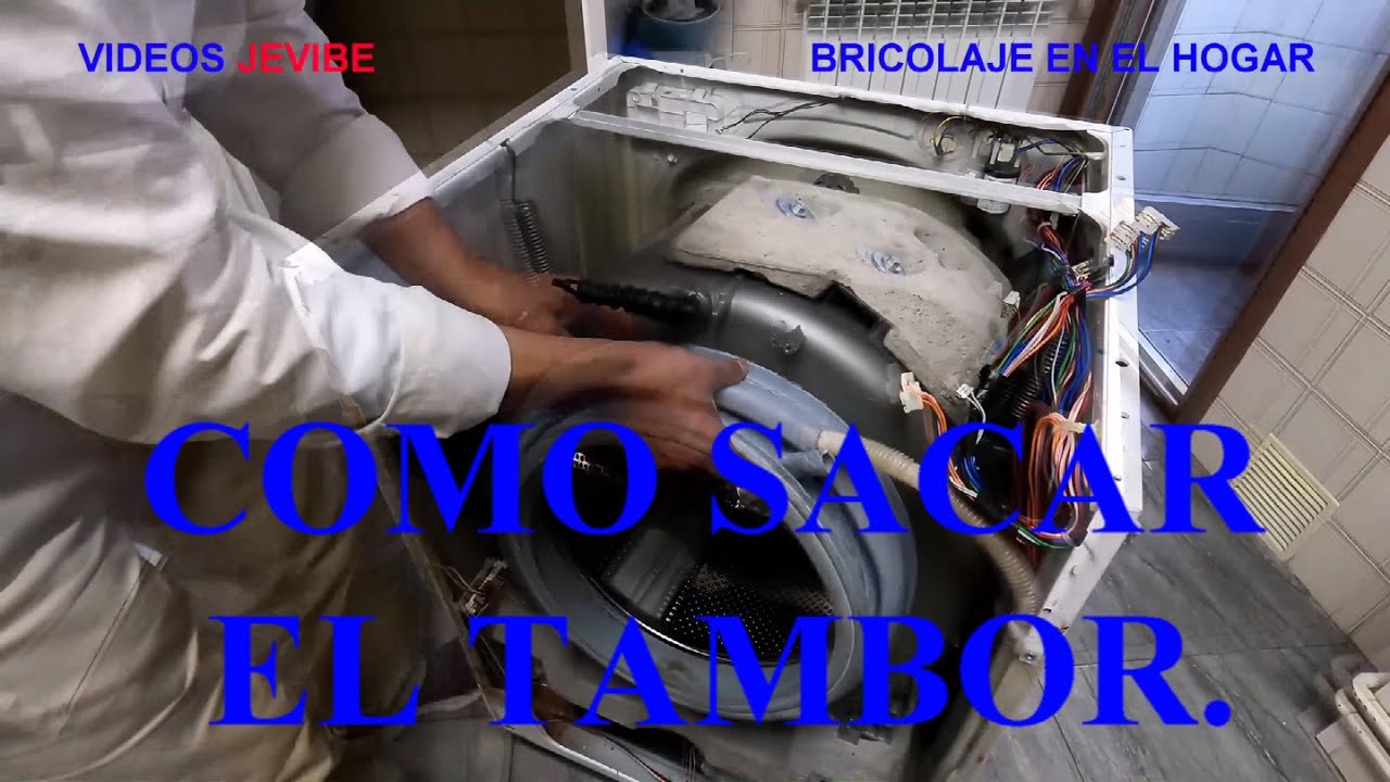 LAVADORA, COMO SACAR Y DESMONTAR EL TAMBOR O CUBETA, PASO A PASO. #LABADORAS