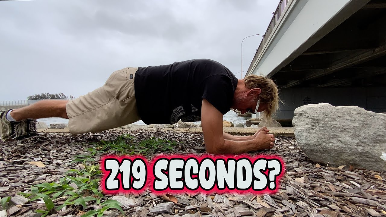 Planking 219 Seconds at Cooks River Bridge, NSW — Dog Attack Mid-Plank?! 🐕