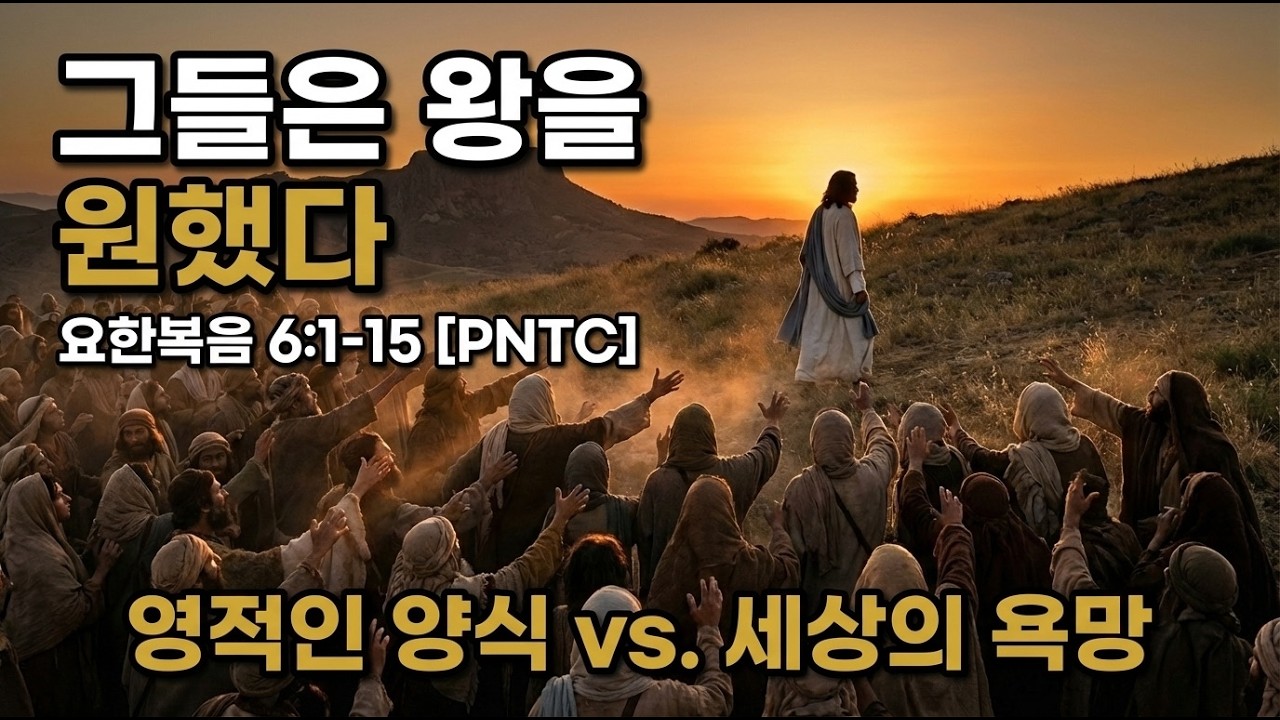 왜 예수님은 왕이 되기를 거절하셨나? 오병이어 기적의 진짜 목적 요 6:1-15 | PNTC #메시아 #생명의떡