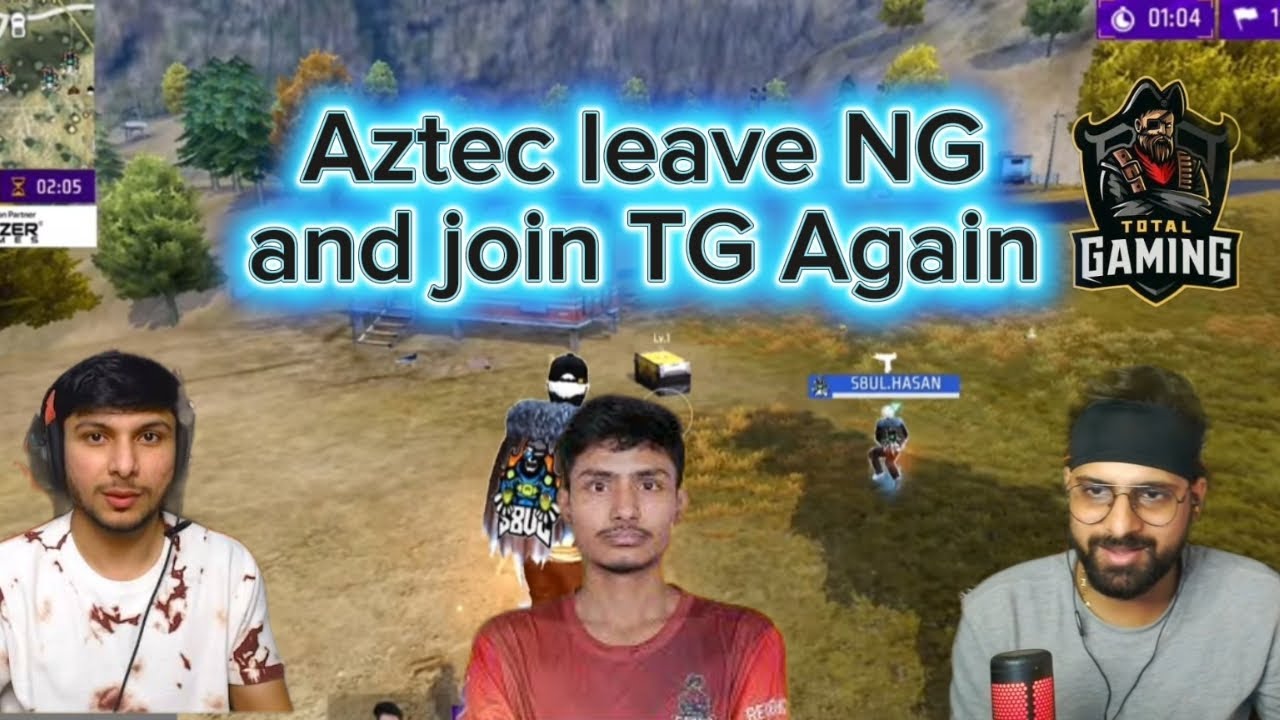 Fozyajay and Nonstop Gaming React on Aztec leave NG And join TG Again ☠️