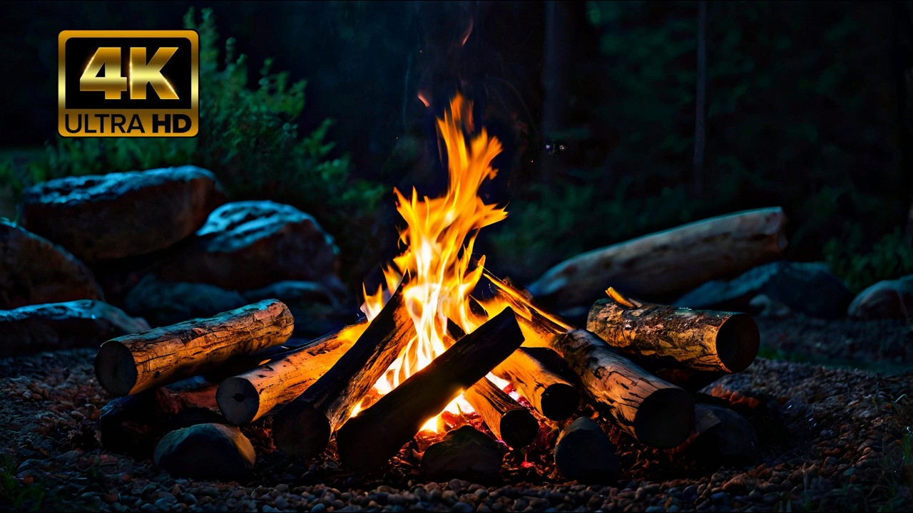 🔥Calming Fireplace Crackling 24/7 | ❄️Serene Snow Cabin Views | Winter Ambience (No Music)