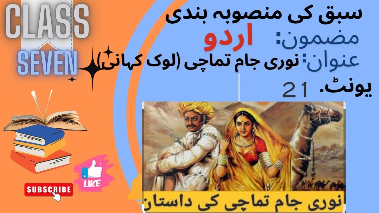 LESSON PLAN URDU  TOPIC: NOORI JAN TAMACHI UNIT: 21