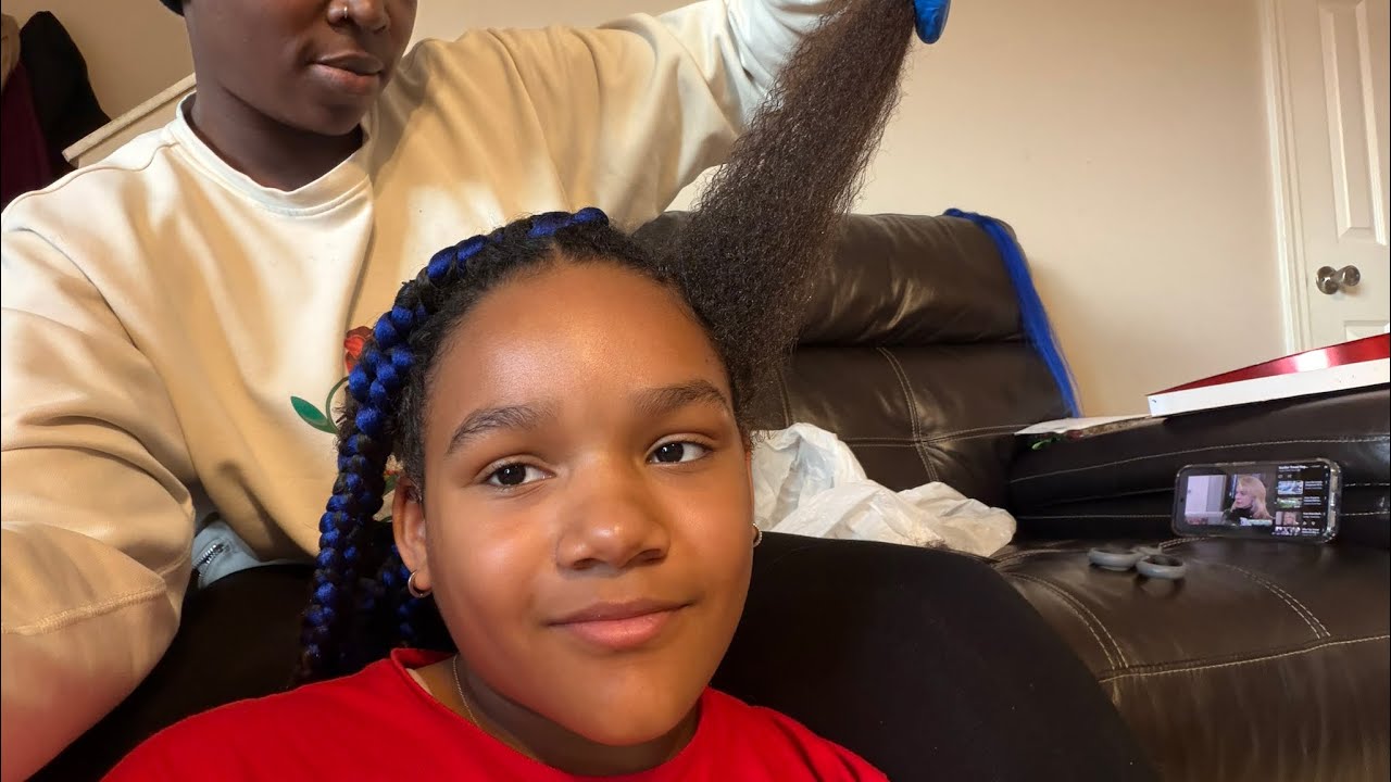 Mama Wash Dry DAY and Braid My Hair|| Zozo Time