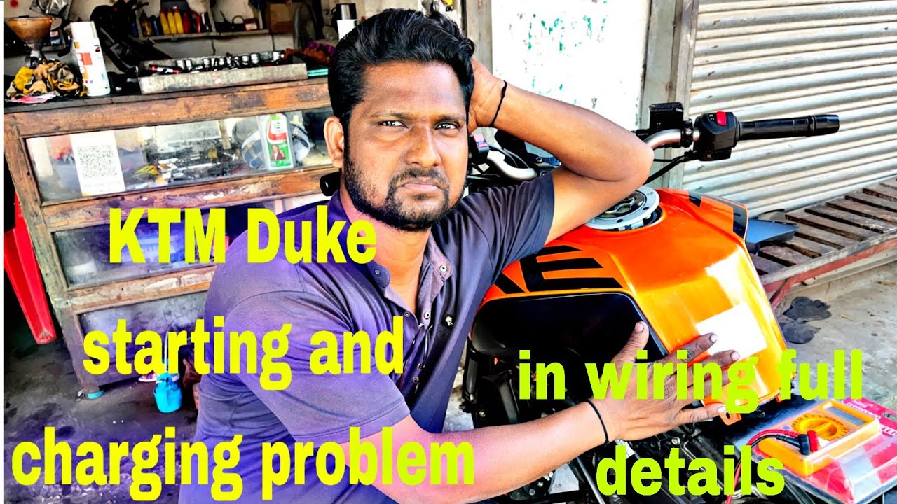 KTM Bike starting and battery charging problem solve in full wiring details 