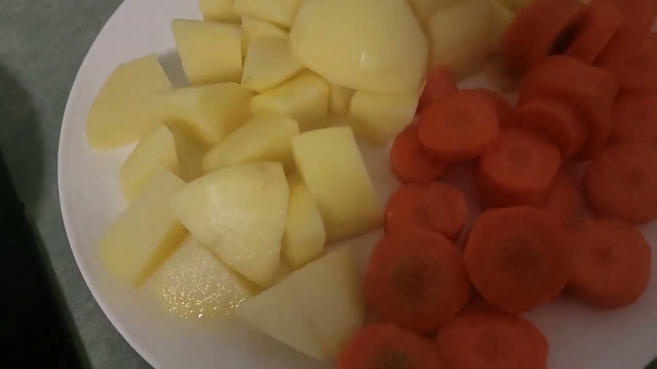 Beef stew with potatoes and carrots