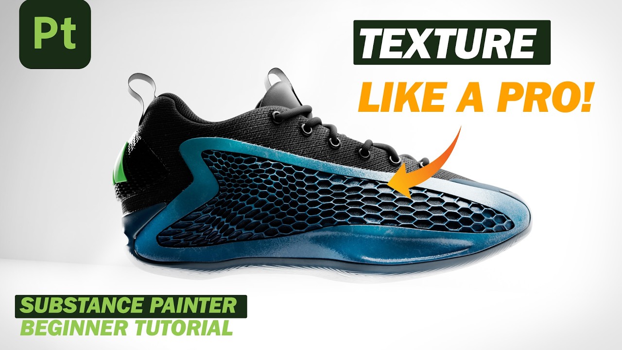 Master Footwear Texturing Fast &ndash; Substance Painter for Beginners