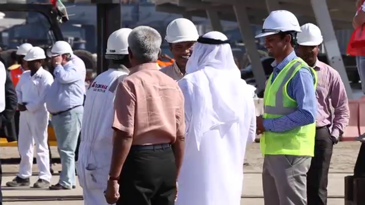 The world's first Floating Seahorse in Dubai Maritime City - January 2016