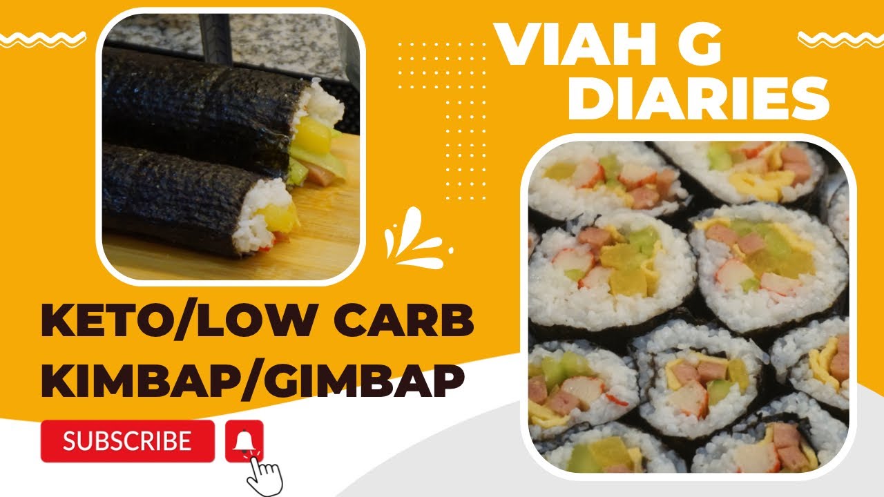Keto or Low Carb Sushi/Kimbap | Dried Shirataki Konjac Rice