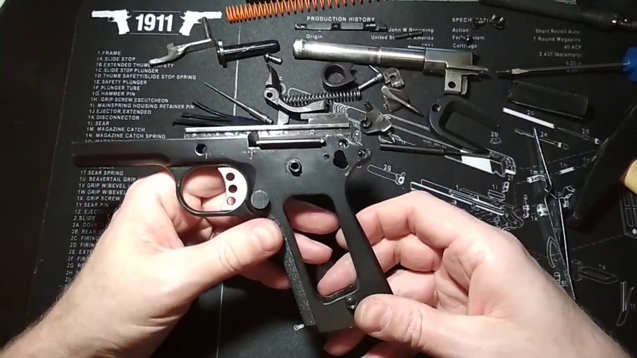 Полная разборка Кольт 1911 44ТК