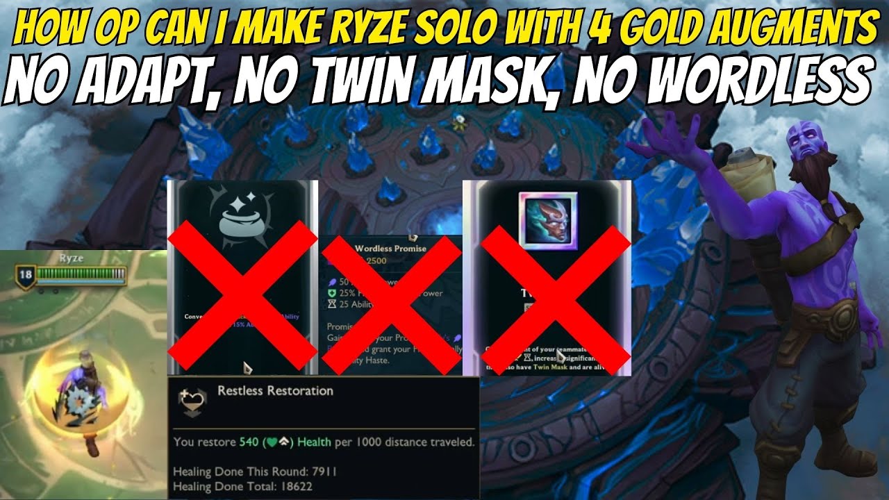 Pushing Ryze Without Twin Mask, Adapt, or Wordless | How Strong Can He Get?