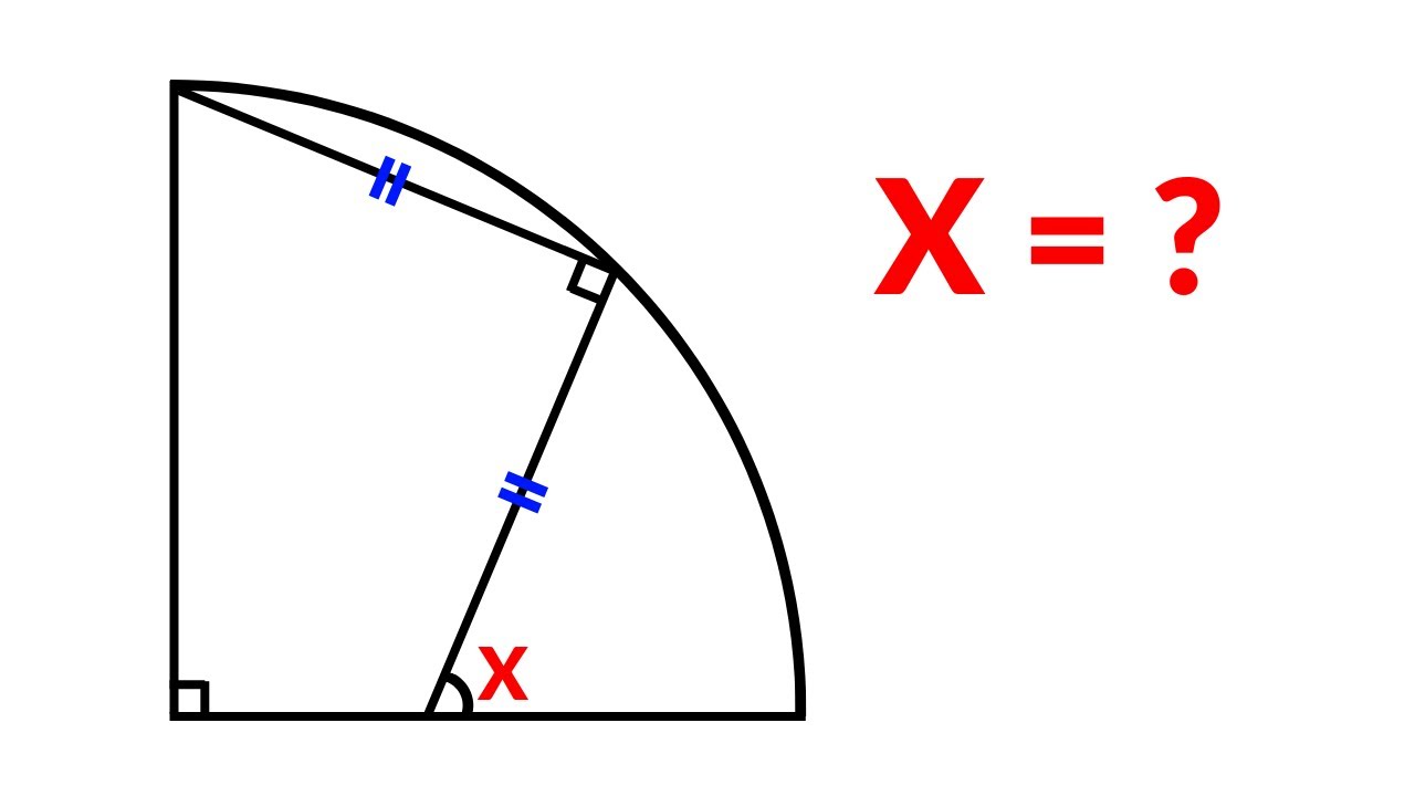 Find the angle X | A Nice Geometry Problem