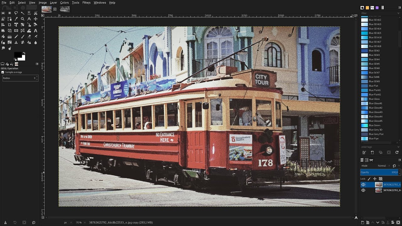 Gimp 2.10: How to Create a Retro Grainy Film Effect
