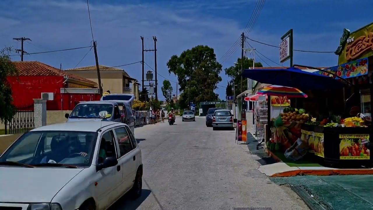 Sidari ❤️ Mainstreet Walking Tour 🇬🇷 Corfu in 4K UHD | Σιδάρι | Greece | Korfu, Griechenland
