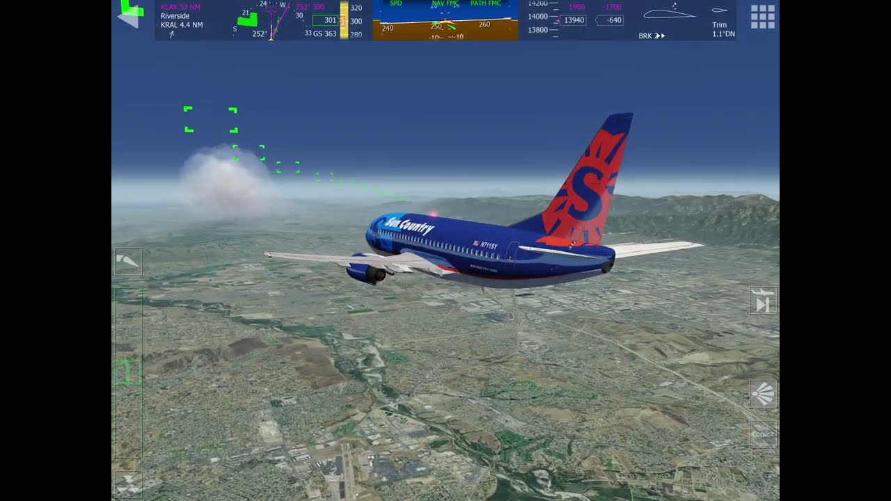 Aerofly FS 2023 737 ILS landing full flight. Turn on CC