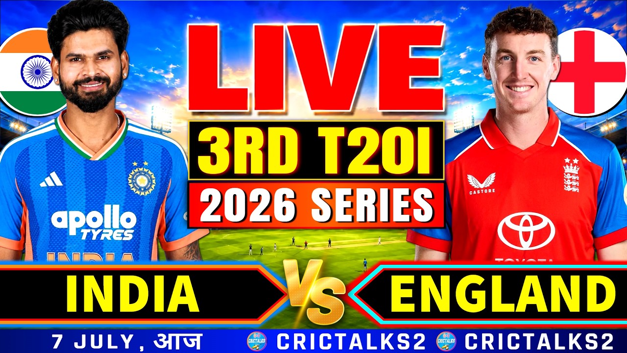 🔴 3rd T20I, India vs England, 2026 Series, Live Scores & Fan Commentary | Cricket Match Today