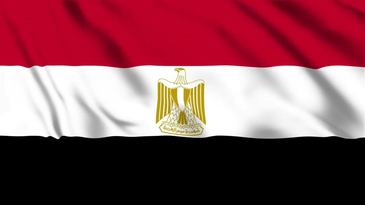 1 Hour Egypt Flag Waving Animation 🇪🇬 | Realistic HD National Country Flag Background