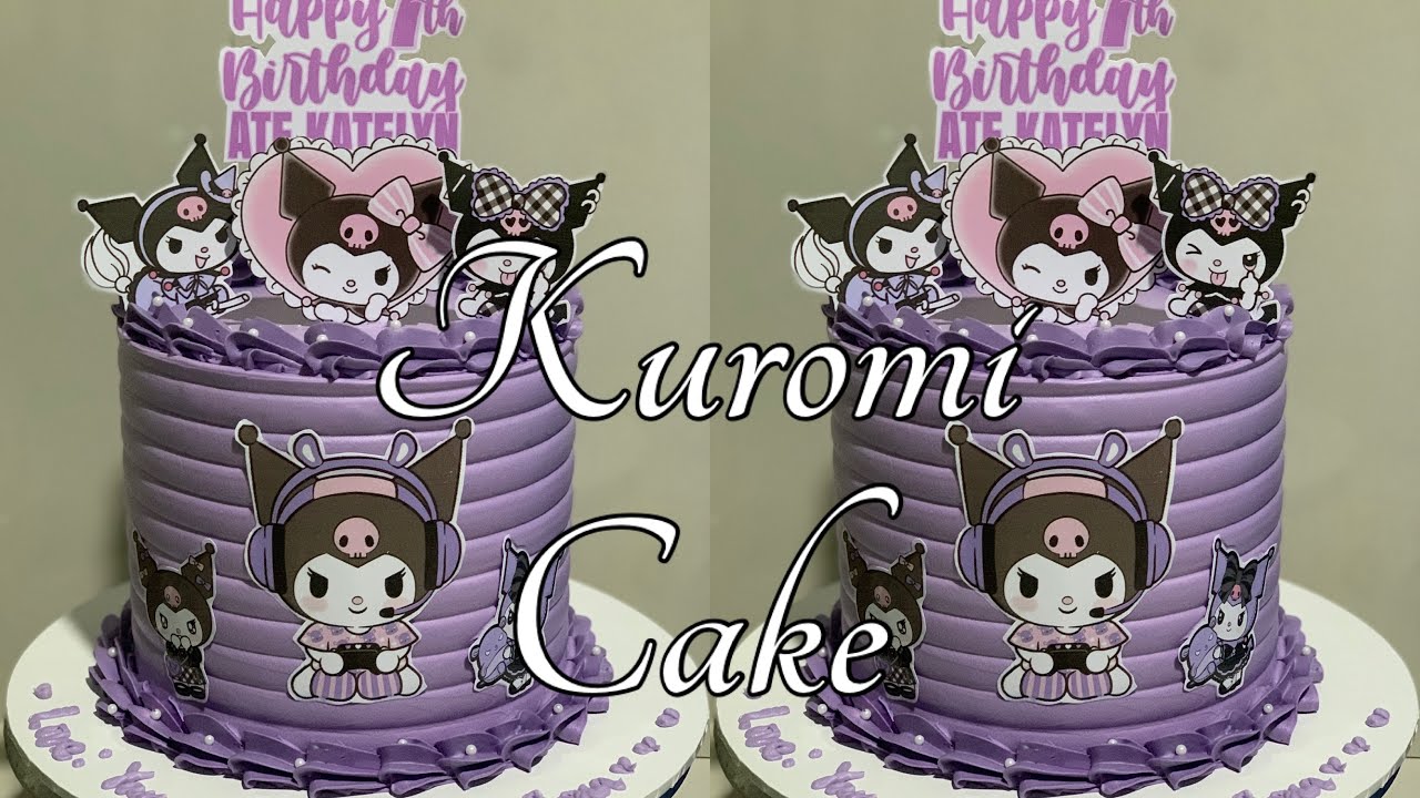 KUROMI CAKE DESIGN | KUROMI CAKE TUTORIAL | CAKE FOR KIDS 