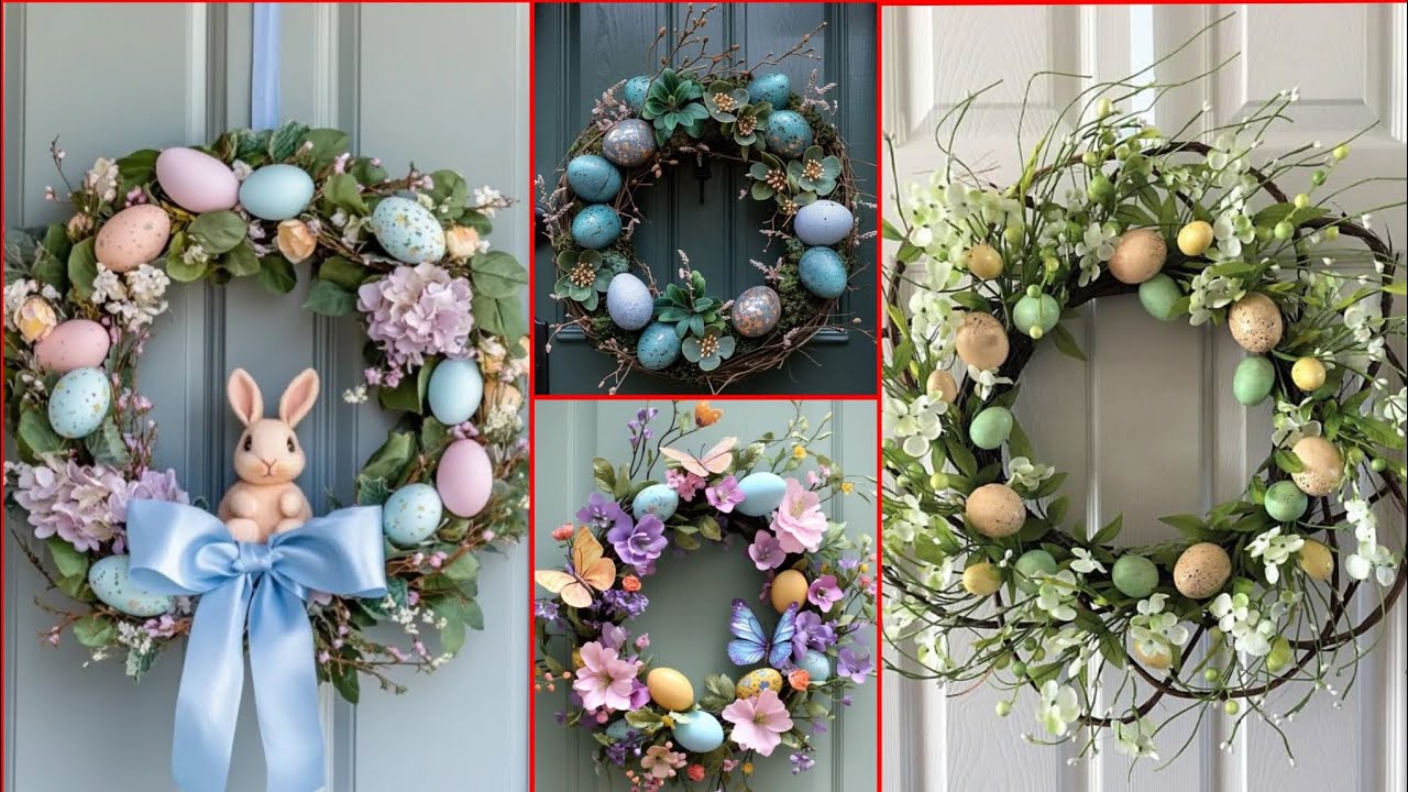 100 Wounderful Easter Egg Wreath Centerpiece Ideas #diy #decoration #interior 