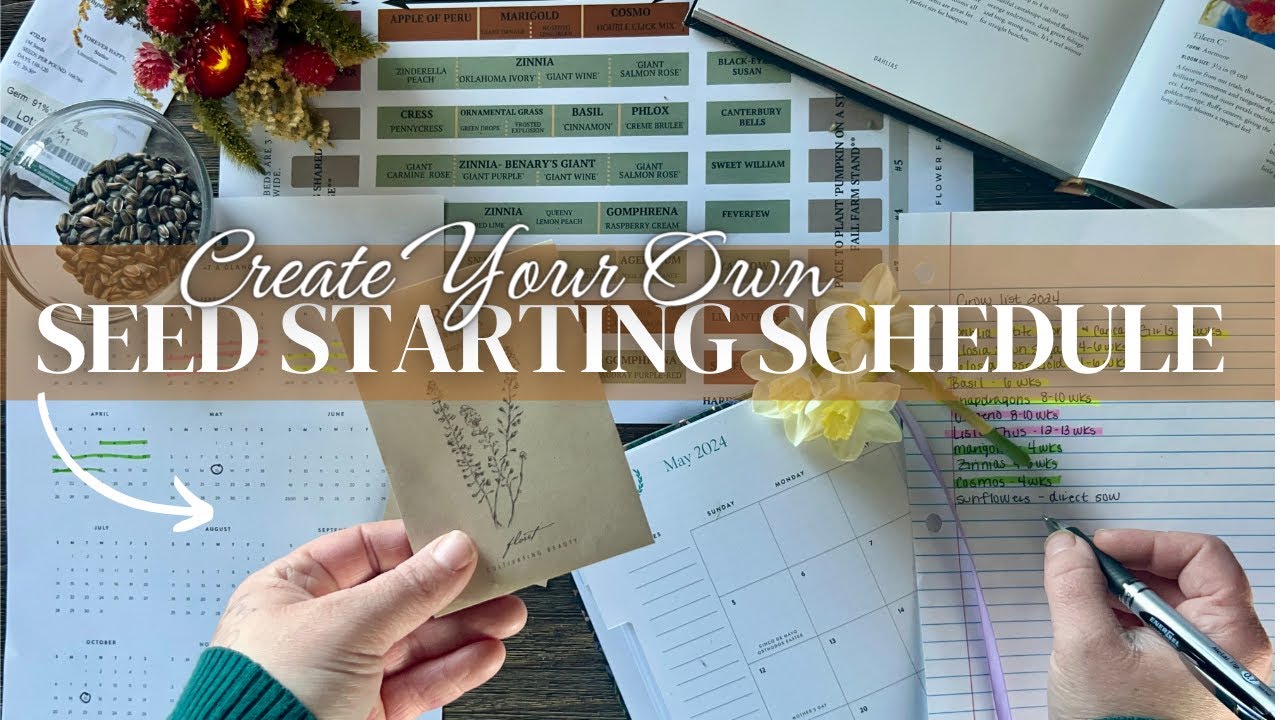 WHEN To Plant Flower Seeds Indoors: How We Create Our Own Seed Starting Calendar!