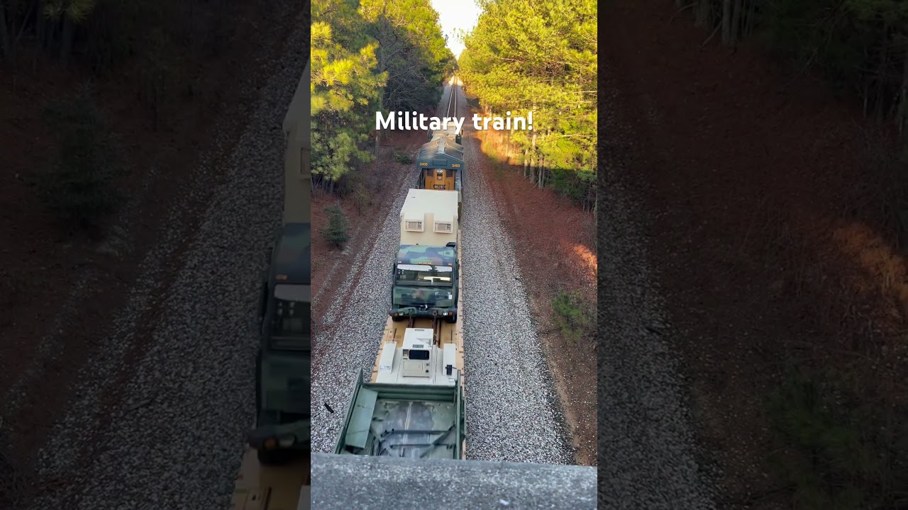 CSX train with military vehicles on it #train #railfaning #railfans #railfanning #railfan #csx #usa