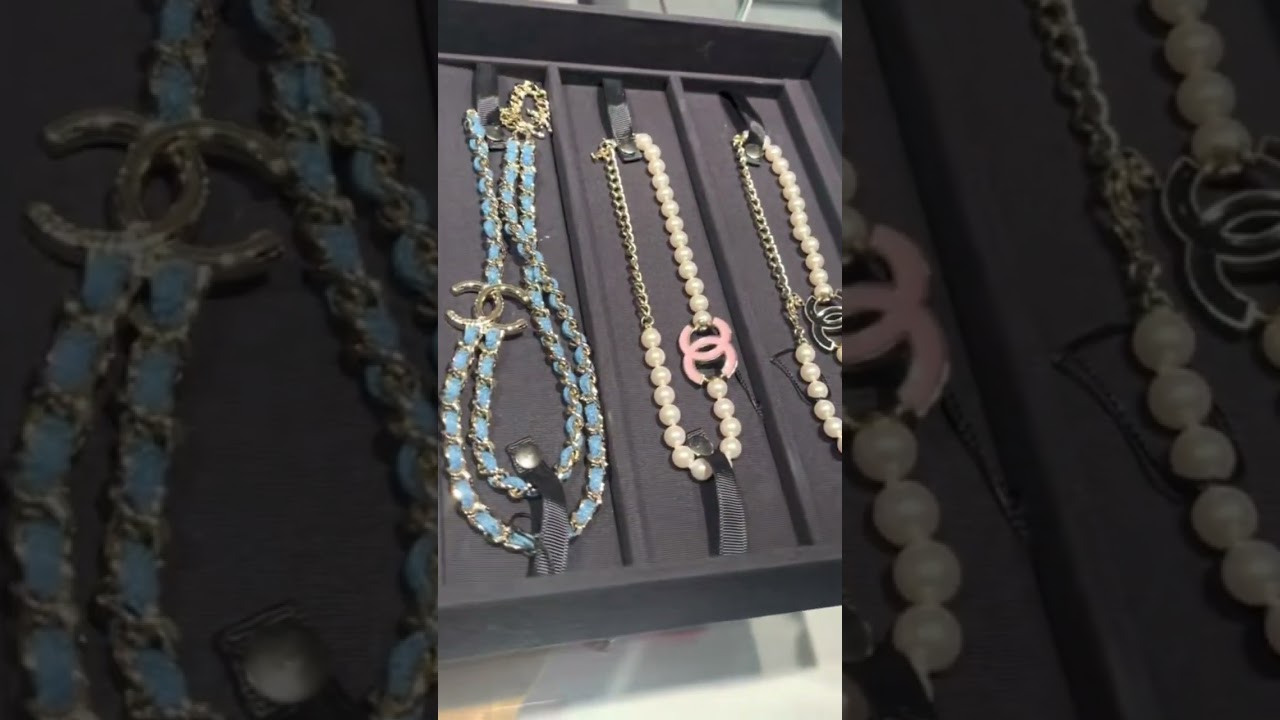 NEW CHANEL 25P Necklaces!! #chanel #chanelstore #chanelyoutube #luxury #chaneljewelry #chanelvlog
