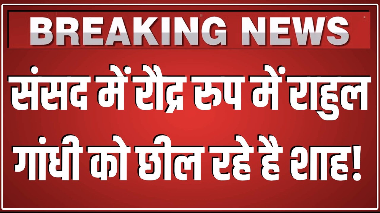 Sansad में रौद्र रुप में Rahul Gandhi को छील रहे है Amit Shah,बौखलाई कांग्रेस,बवाल!Lok Sabha Speaker
