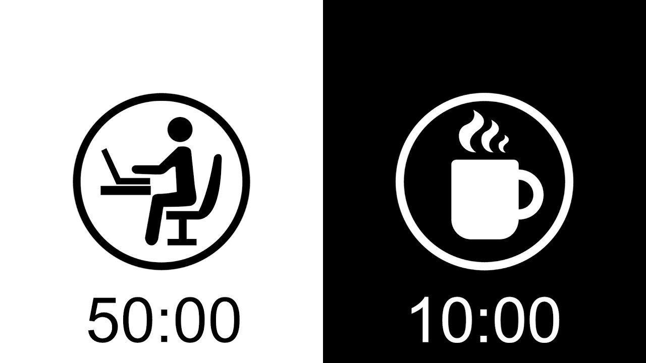 ULTIMATE 7HRS Pomodoro Timer 50/10 | ADHD Focus & Deep Work Background Noise