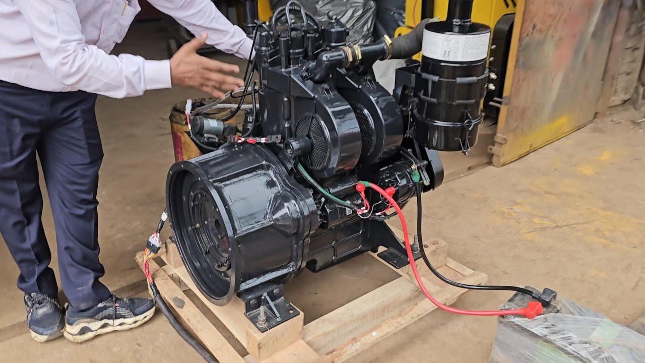 26 hp आईसर का सेल्फ स्टार्ट डीज़ल इंजन एक्स्ट्रा पॉवरफूल  |  Eicher Industrial Engine 26hp Electric