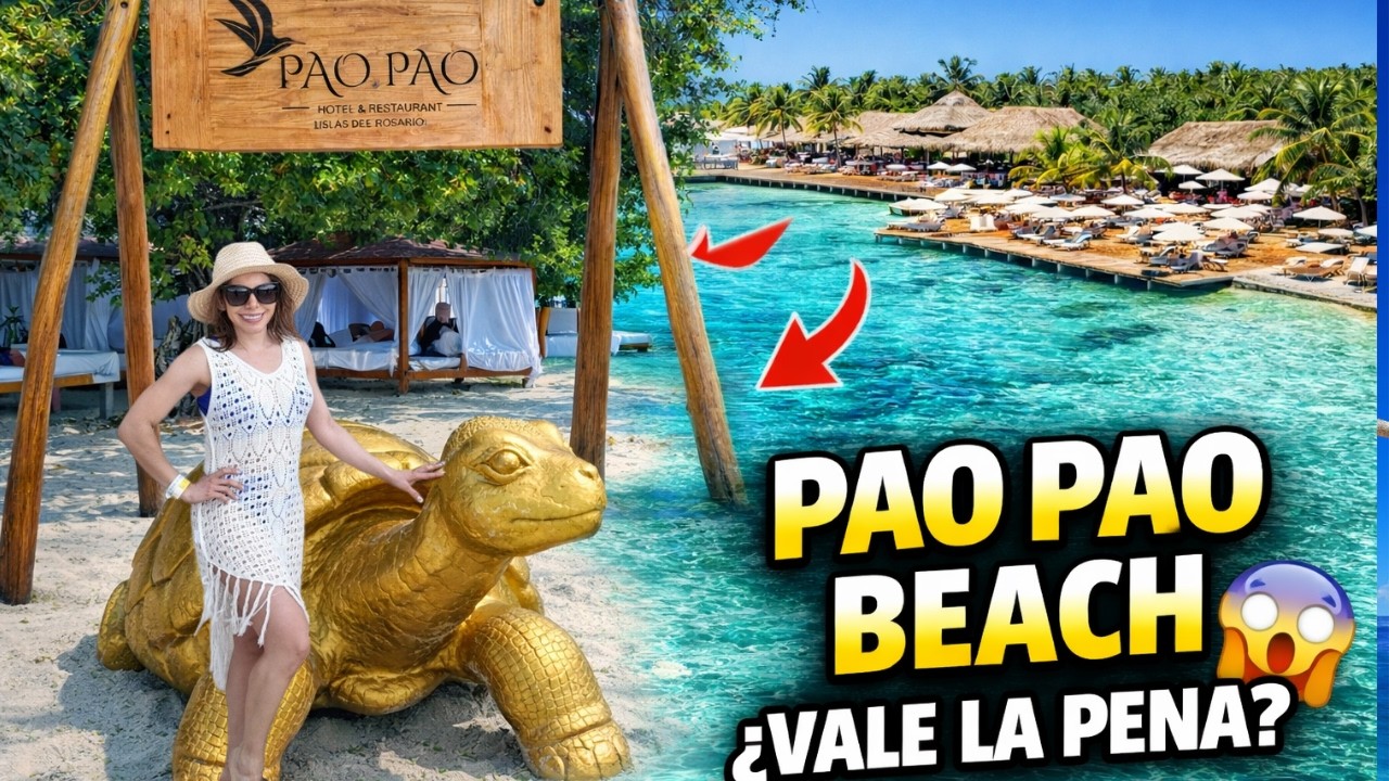 Pao Pao Beach Islas del Rosario 🇨🇴 ¿La Mejor Playa de Cartagena?