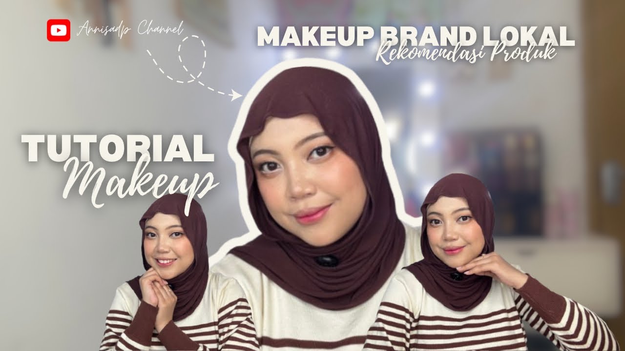 TUTORIAL MAKEUP PAKE PRODUK LOKAL | Simple Makeup Look 